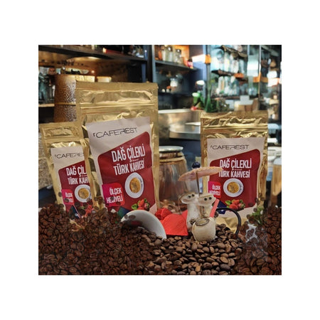 Caferest Strawberry Turkish Coffee - MALLTURK
