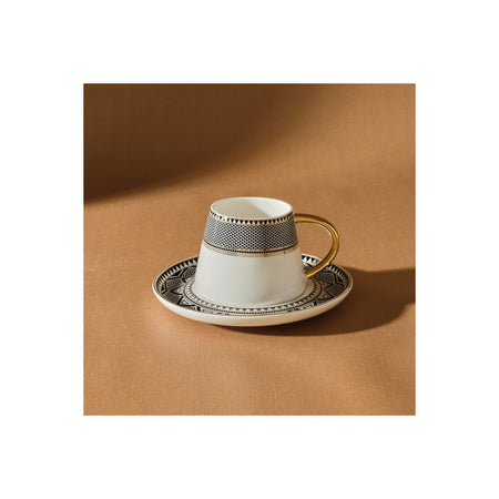 Karaca Globe Turkish Coffee Cup Set for 6, 80 ml - MALLTURK