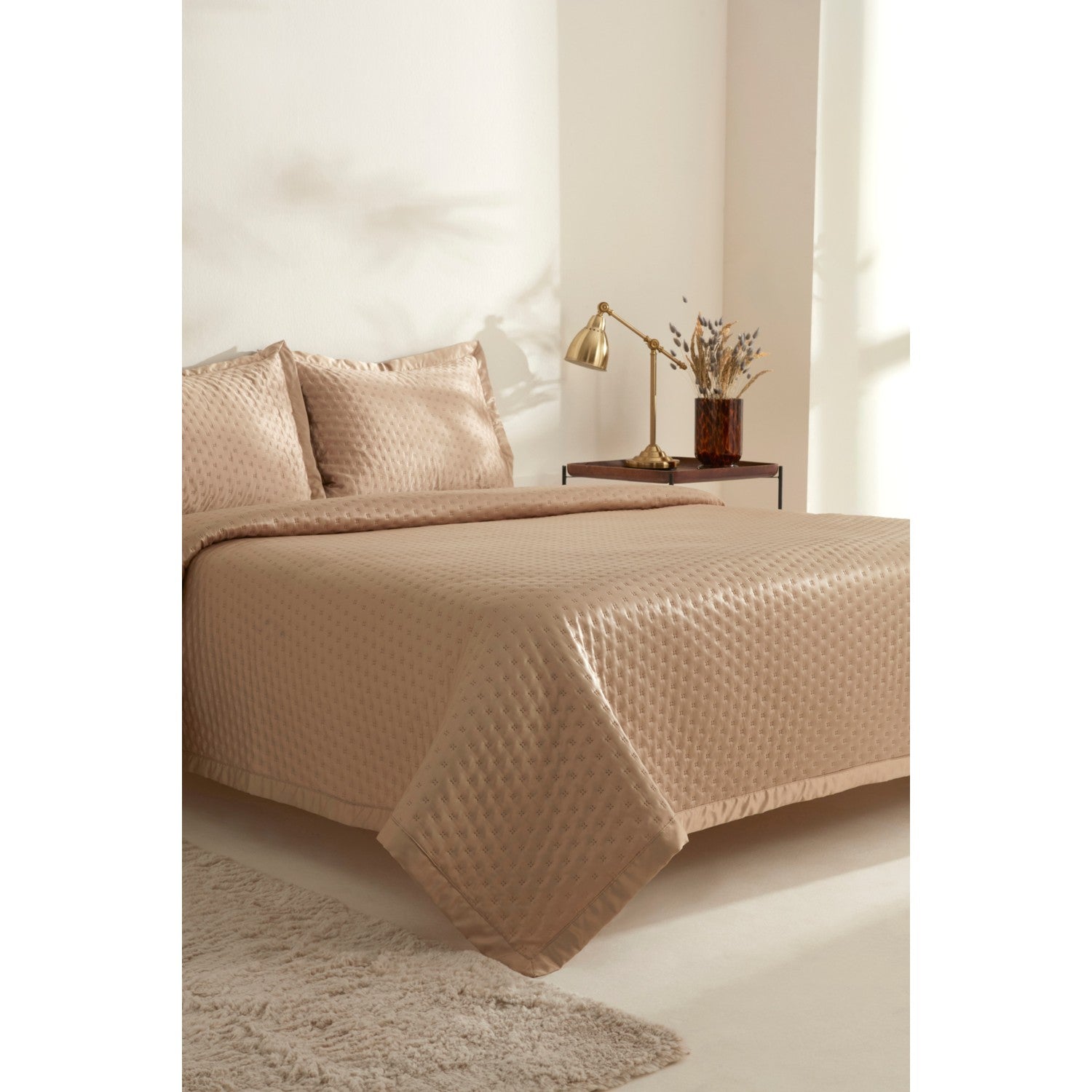 Karaca Home Alice Double Bedspread Set Gold - MALLTURK