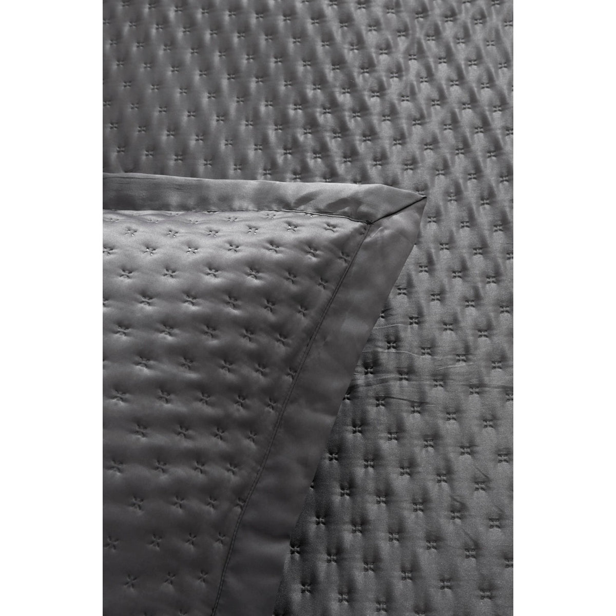 Karaca Home Alice Double Bedspread Set Anthracite - MALLTURK