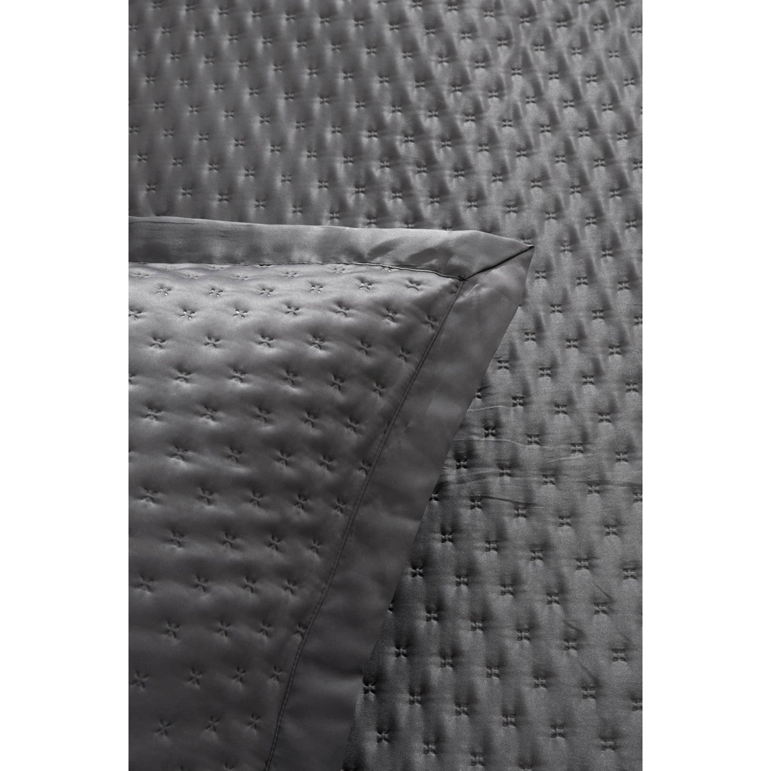 Karaca Home Alice Double Bedspread Set Anthracite - MALLTURK