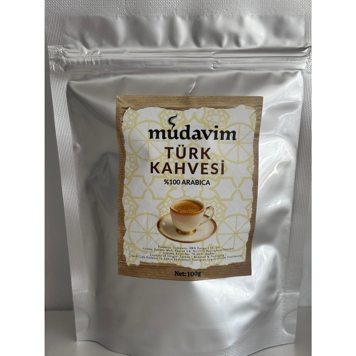 Mudavim Coffee - Mudavim Turkish Coffee, Medium Roast, 5 x 100 gr - MALLTURK