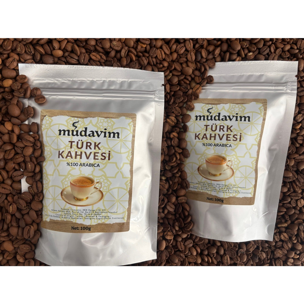 Mudavim Coffee - Mudavim Turkish Coffee, Medium Roast, 5 x 100 gr - MALLTURK