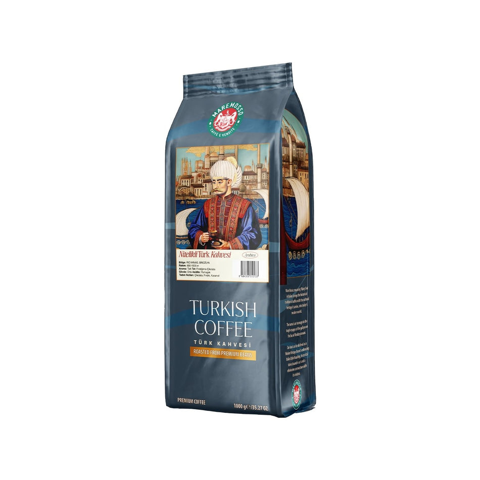 Mare Mosso Caffe ê Vendite (High Quality Turkish Coffee) 2 x 1 kg (Ground) - MALLTURK
