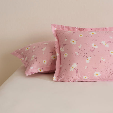 Karaca Home Daisy Set of 2 Pillowcases, Pink, 50 x 70 cm - MALLTURK