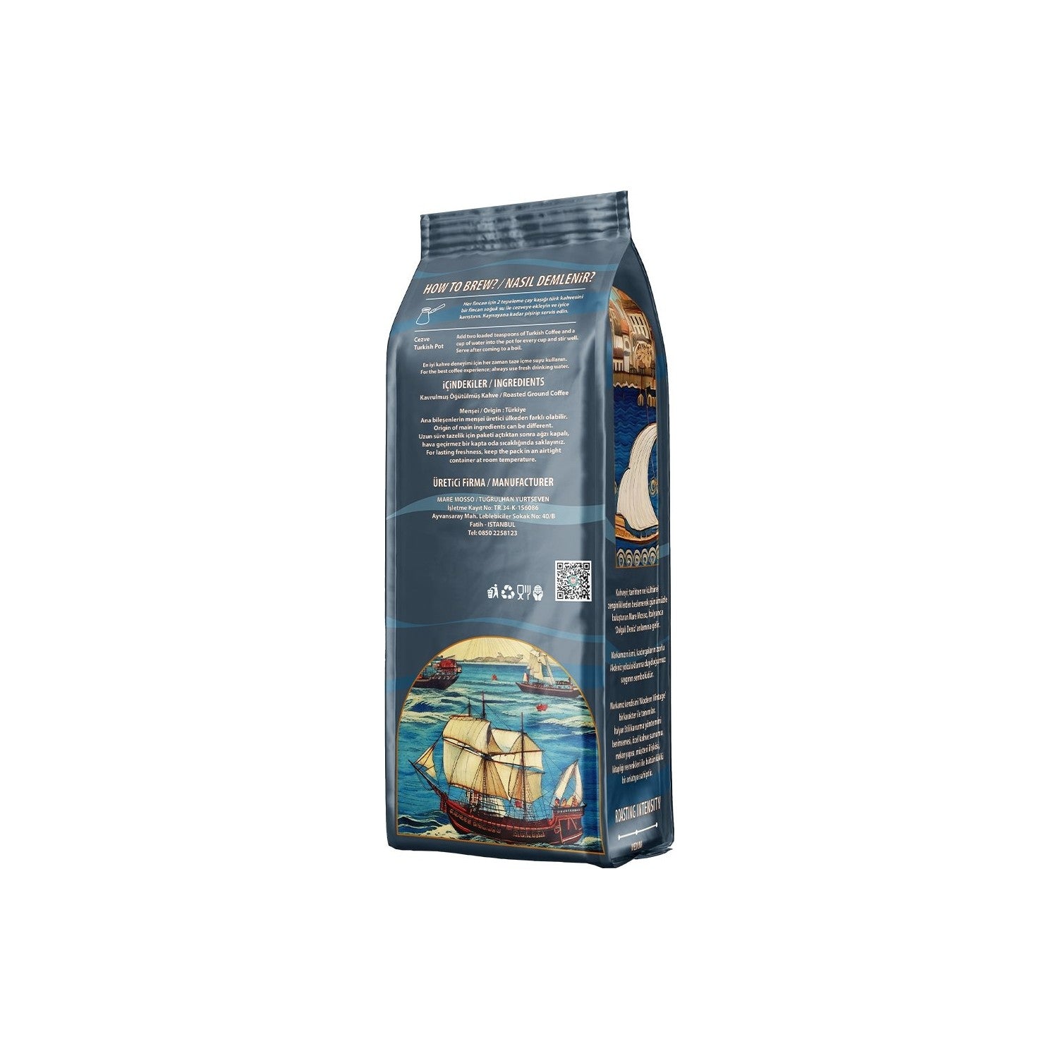 Mare Mosso Caffe ê Vendite High Quality Turkish Coffee 1 Kg. (Whole Beans) - MALLTURK