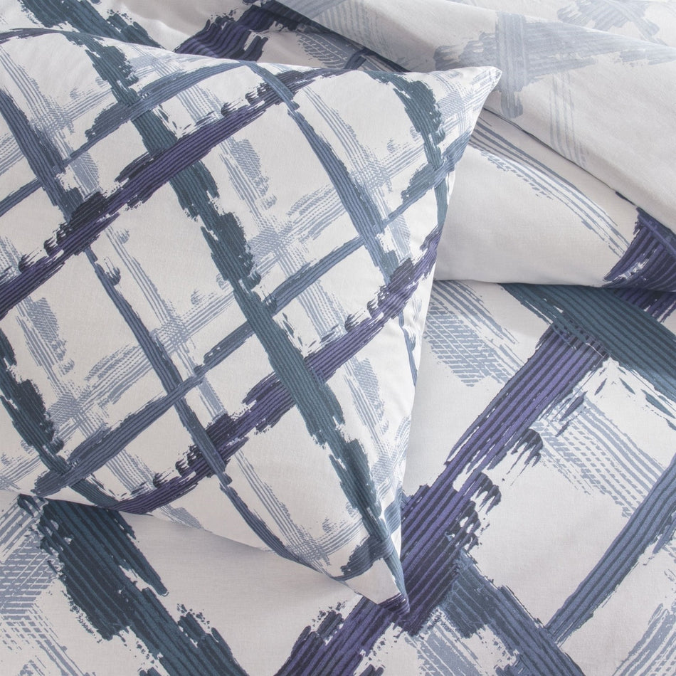 Tac Briza Ranforce Single Duvet Cover Set Blue - MALLTURK