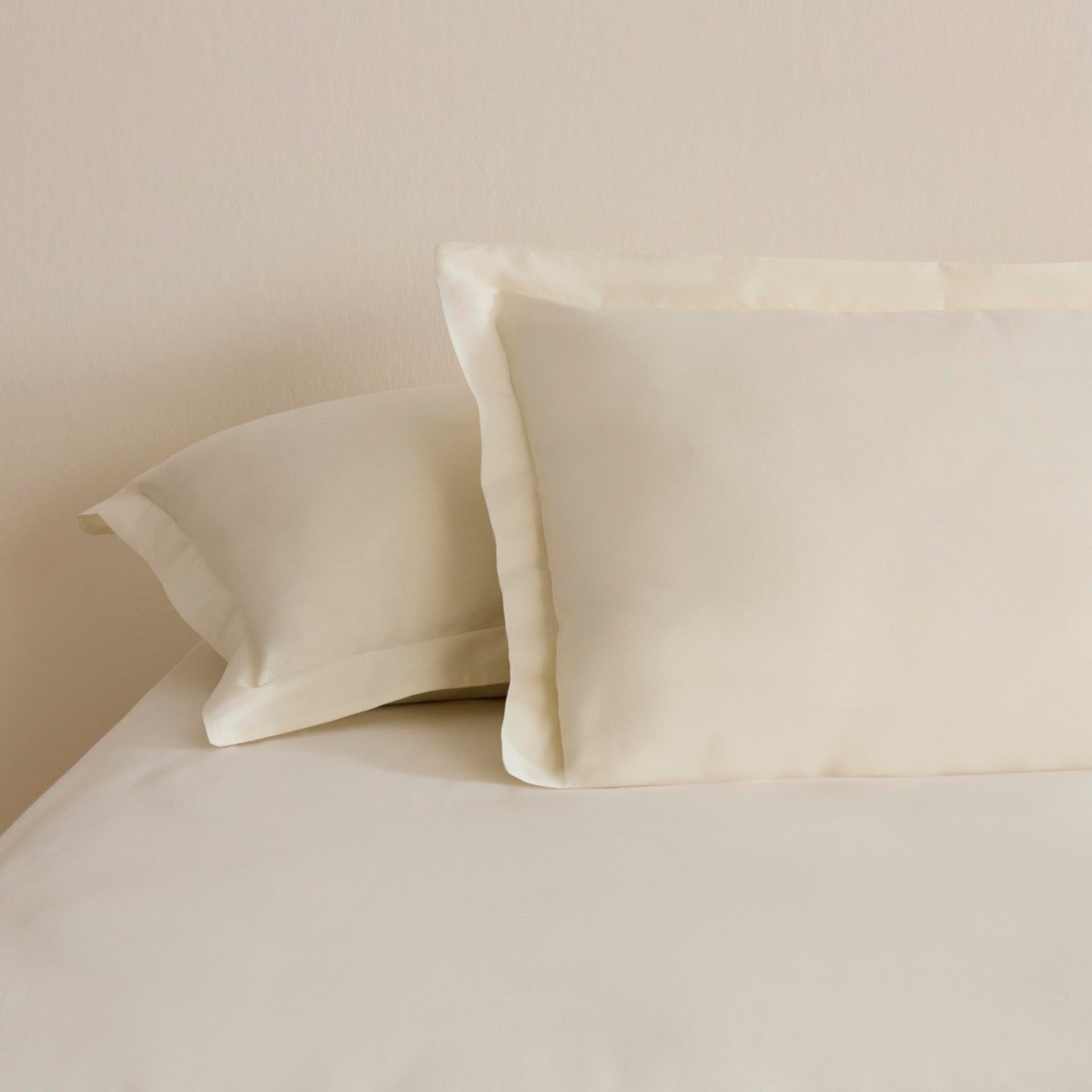 Karaca Home Basic Ruffled 2-Piece Pillowcase Set, Ecru, 50x70 cm - MALLTURK