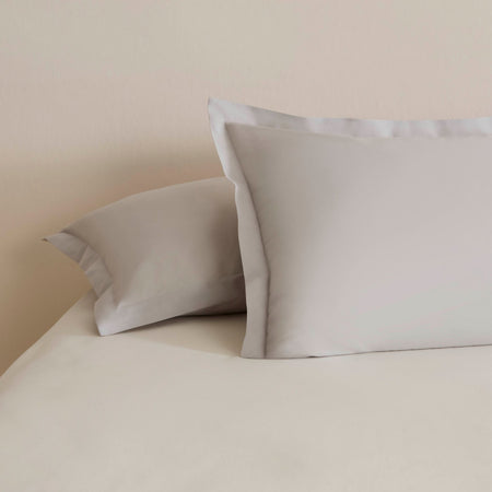 Karaca Home Basic Ruffled 2-Piece Pillowcase Set, Grey, 50x70 cm - MALLTURK