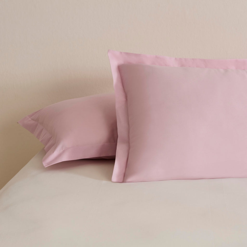 Karaca Home Basic Ruffled 2-Piece Pillowcase Set, Powder Pink, 50x70 cm - MALLTURK