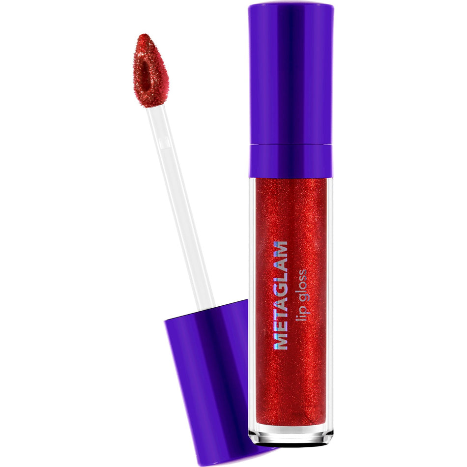 Flormar Metaglam Intense Shimmer & Moisturizing Semi-Transparent Lip Gloss Red