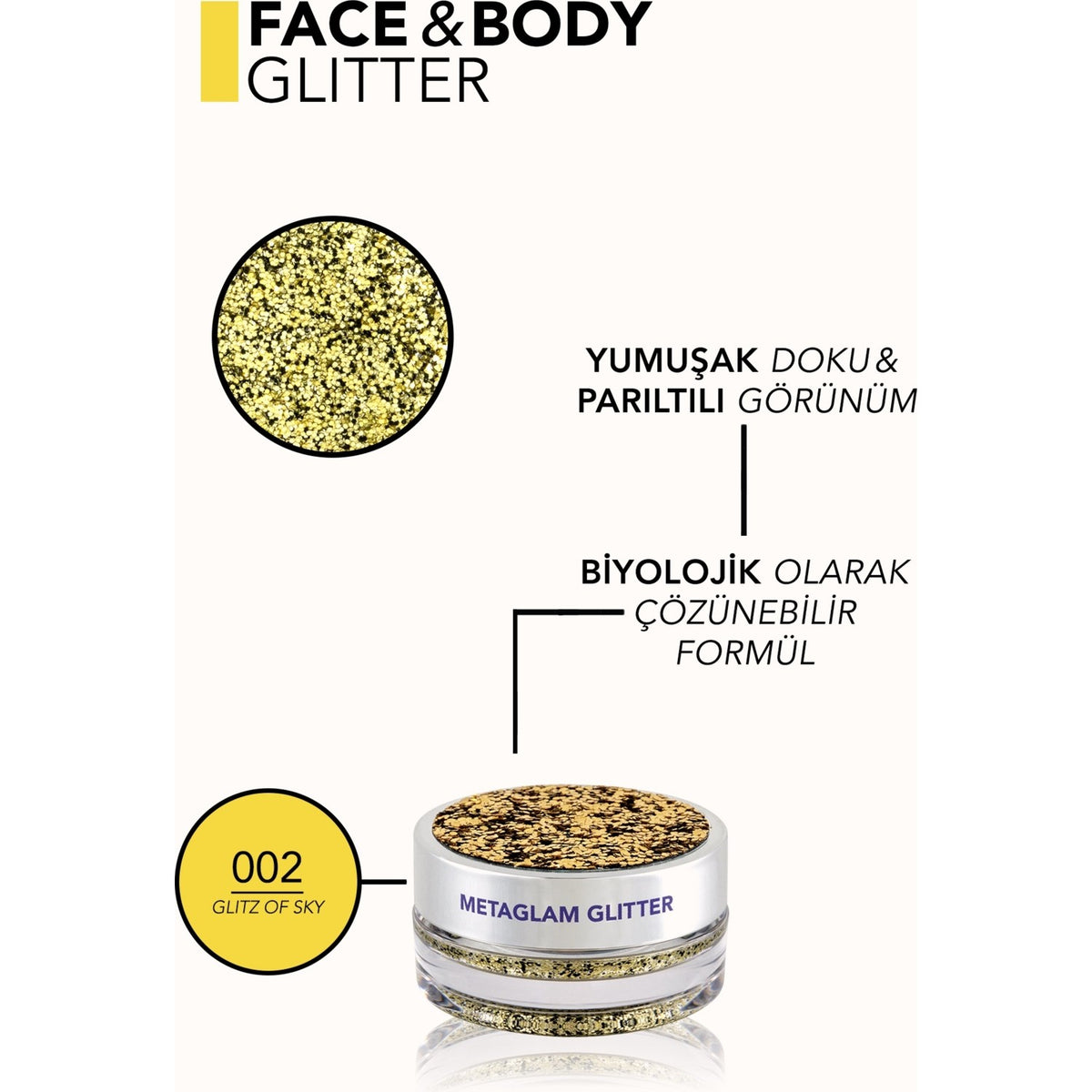 Flormar Metaglam Biodegradable Glitter