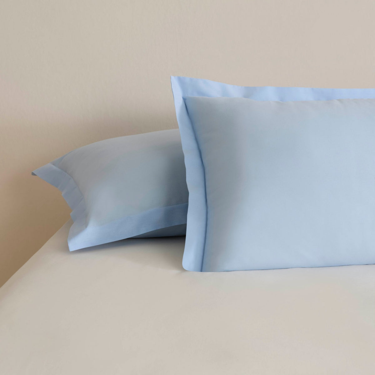 Karaca Home Basic Ruffled 2-Piece Pillowcase Set, Blue, 50x70 cm - MALLTURK