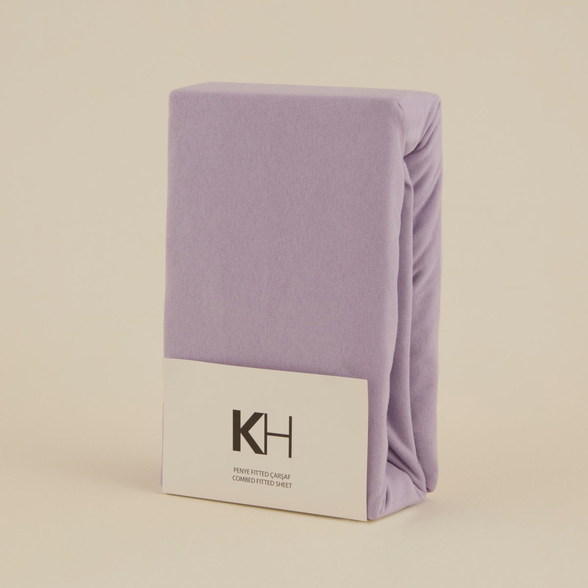 Karaca Home 100% Cotton Jersey Fitted Sheet, Single Size, Lilac - MALLTURK