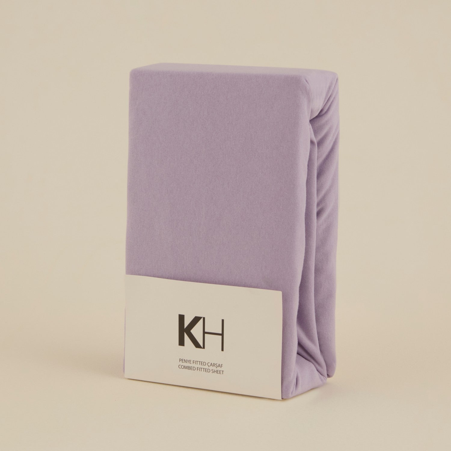 Karaca Home 100% Cotton Jersey Fitted Sheet, Single Size, Lilac - MALLTURK