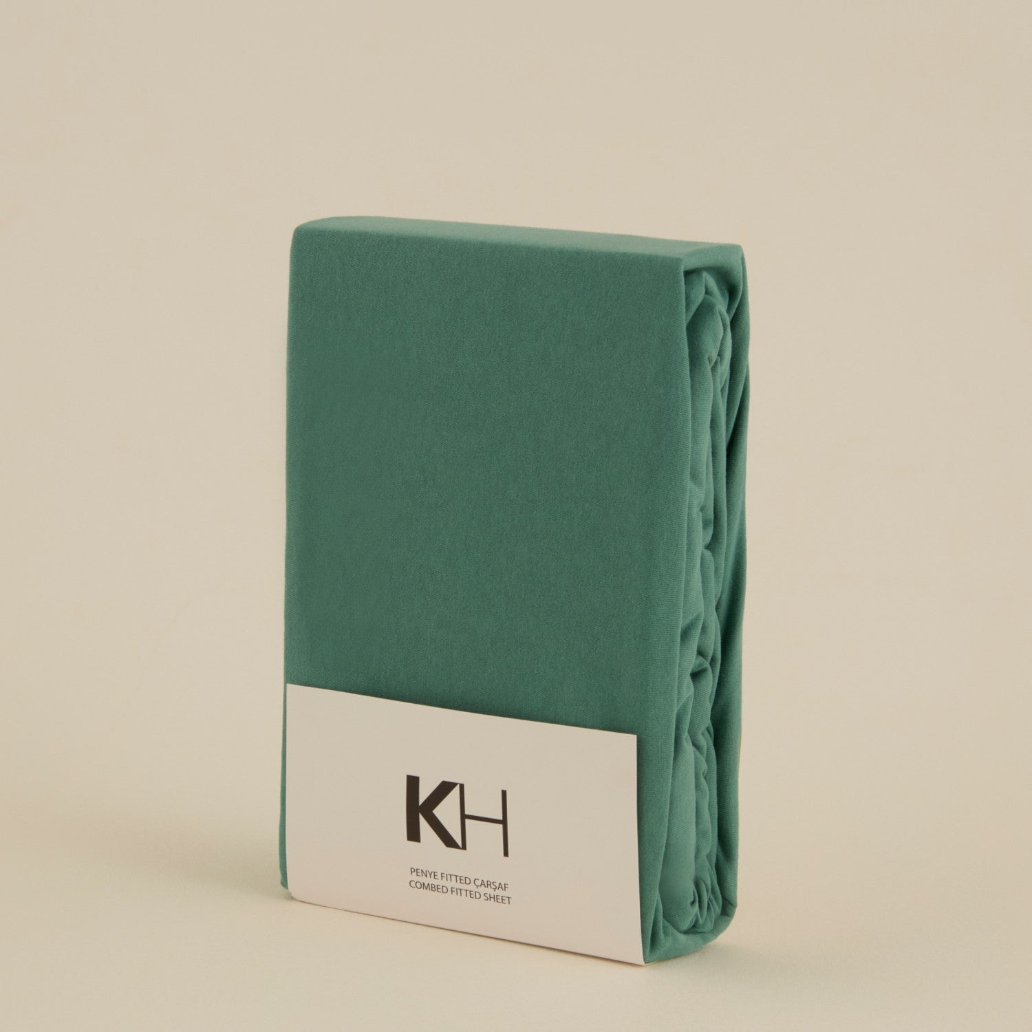Karaca Home 100% Cotton Jersey Fitted Sheet, Single Size, Green - MALLTURK