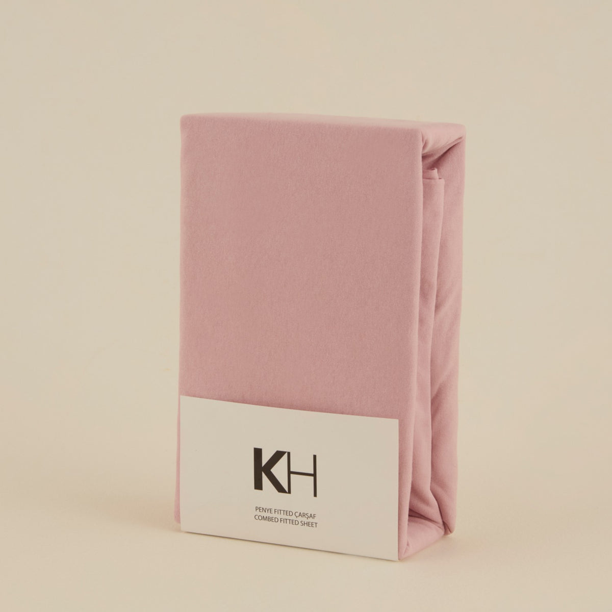 Karaca Home Cotton Fitted Sheet, Single Size, 100 x 200 + 30 cm, Powder Pink - MALLTURK