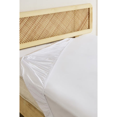 Karaca Home 100% Cotton Jersey Fitted Sheet, Single Size, White - MALLTURK