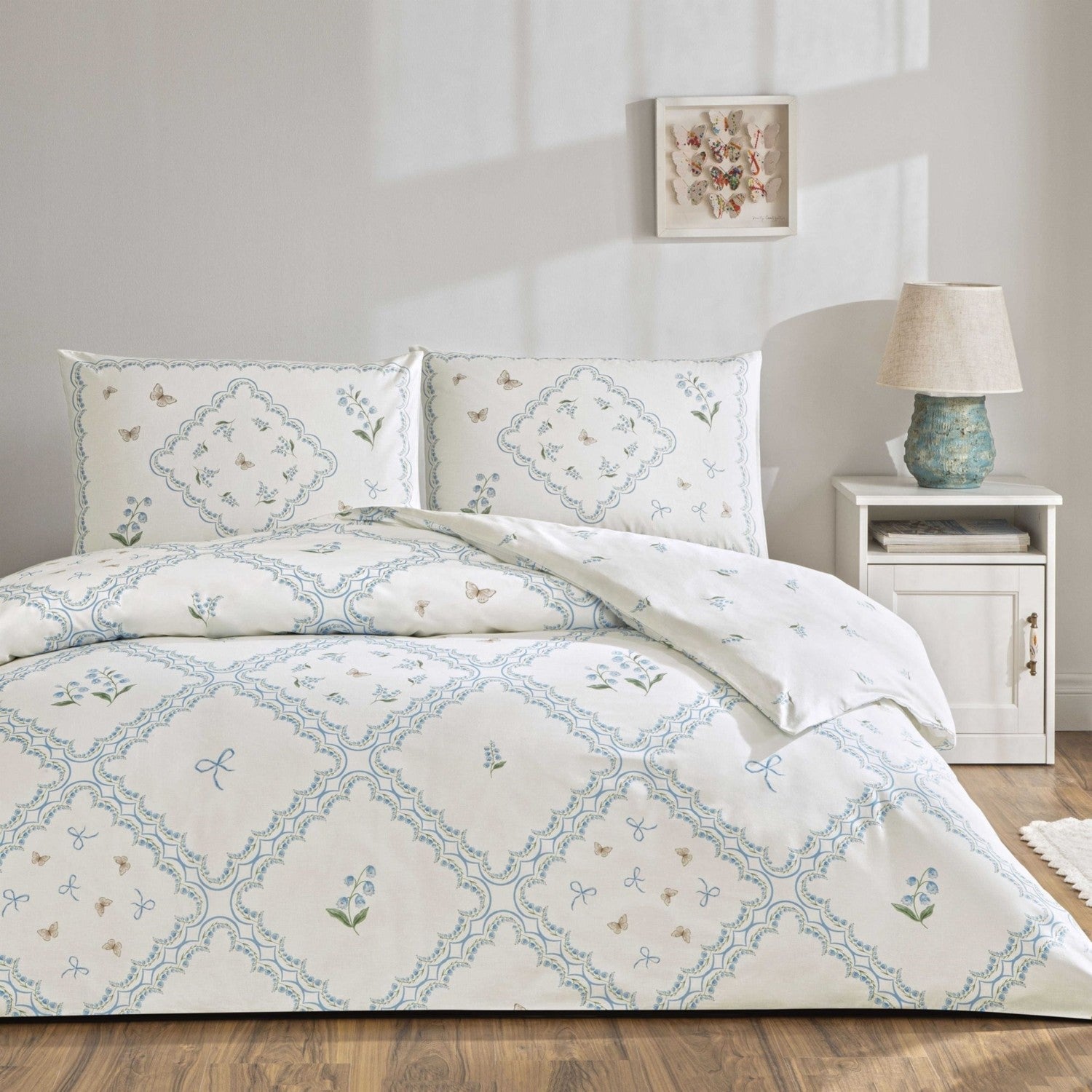Tac Elyon Ranforce Single Duvet Cover Set Blue - MALLTURK