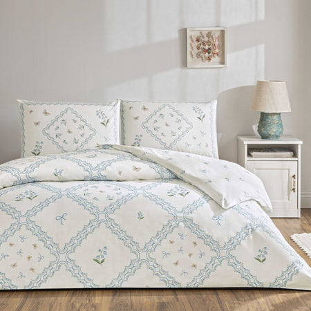 Tac Elyon Ranforce Single Duvet Cover Set Blue - MALLTURK