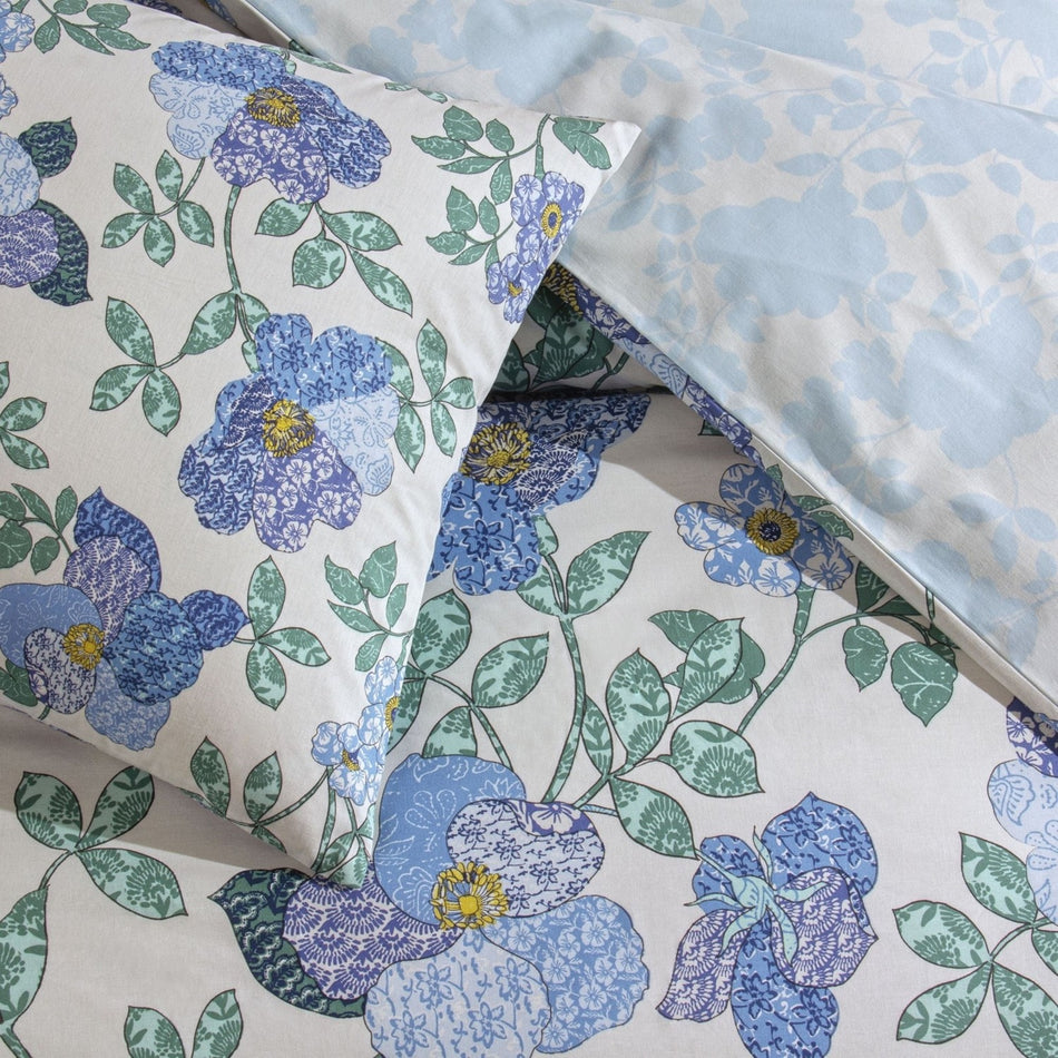 Tac Ardena Ranforce Double Duvet Cover Set Blue - MALLTURK