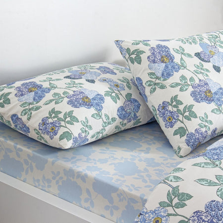 Tac Ardena Ranforce Double Duvet Cover Set Blue - MALLTURK