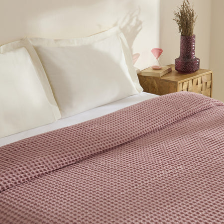 Karaca Home Mady Waffle Double Single Quilt Pink - MALLTURK
