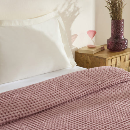 Karaca Home Mady Waffle Double Single Quilt Pink - MALLTURK