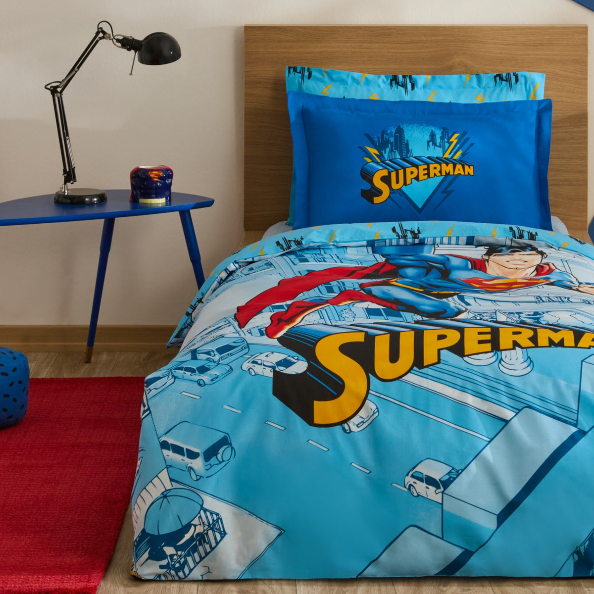 Karaca Home Superman Stronger Single Duvet Cover Set - MALLTURK