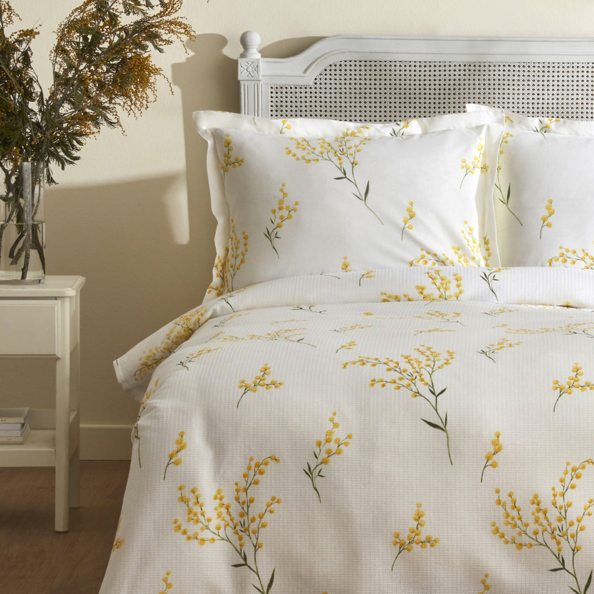 Karaca Home Loretta 100% Cotton Single Pique Set Yellow - MALLTURK
