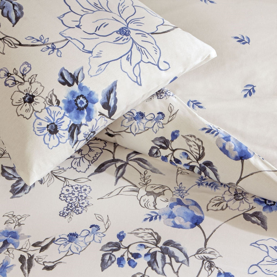 Tac Luna Ranforce Single Duvet Cover Set Blue - MALLTURK