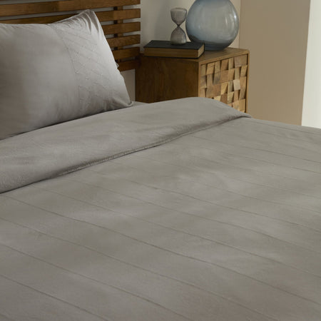 Karaca Home Carmine %100 Cotton Embroidered Double Duvet Cover Set Gray