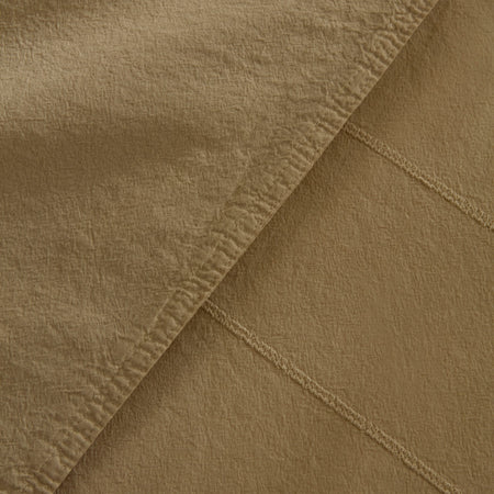 Karaca Home Carmine %100 Cotton Embroidered Buttoned Garment Washed Double Duvet Cover Set Beige