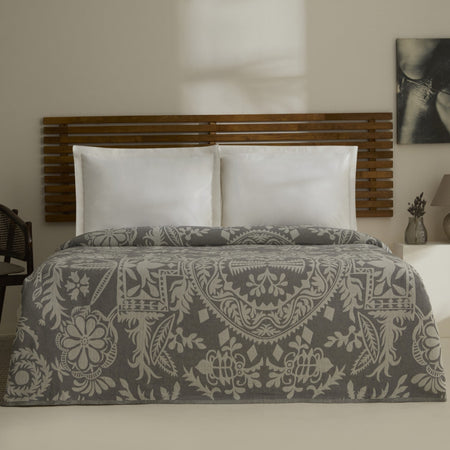 Karaca Home Avery Muslin Double Single Quilt Grey - MALLTURK