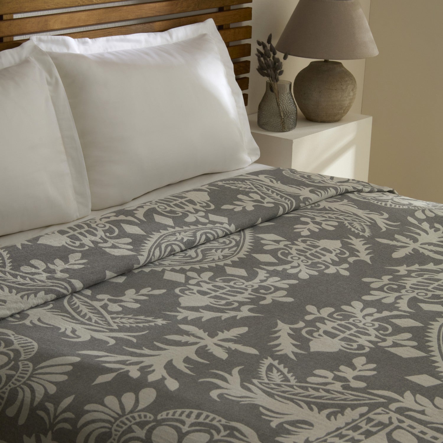 Karaca Home Avery Muslin Double Single Quilt Grey - MALLTURK