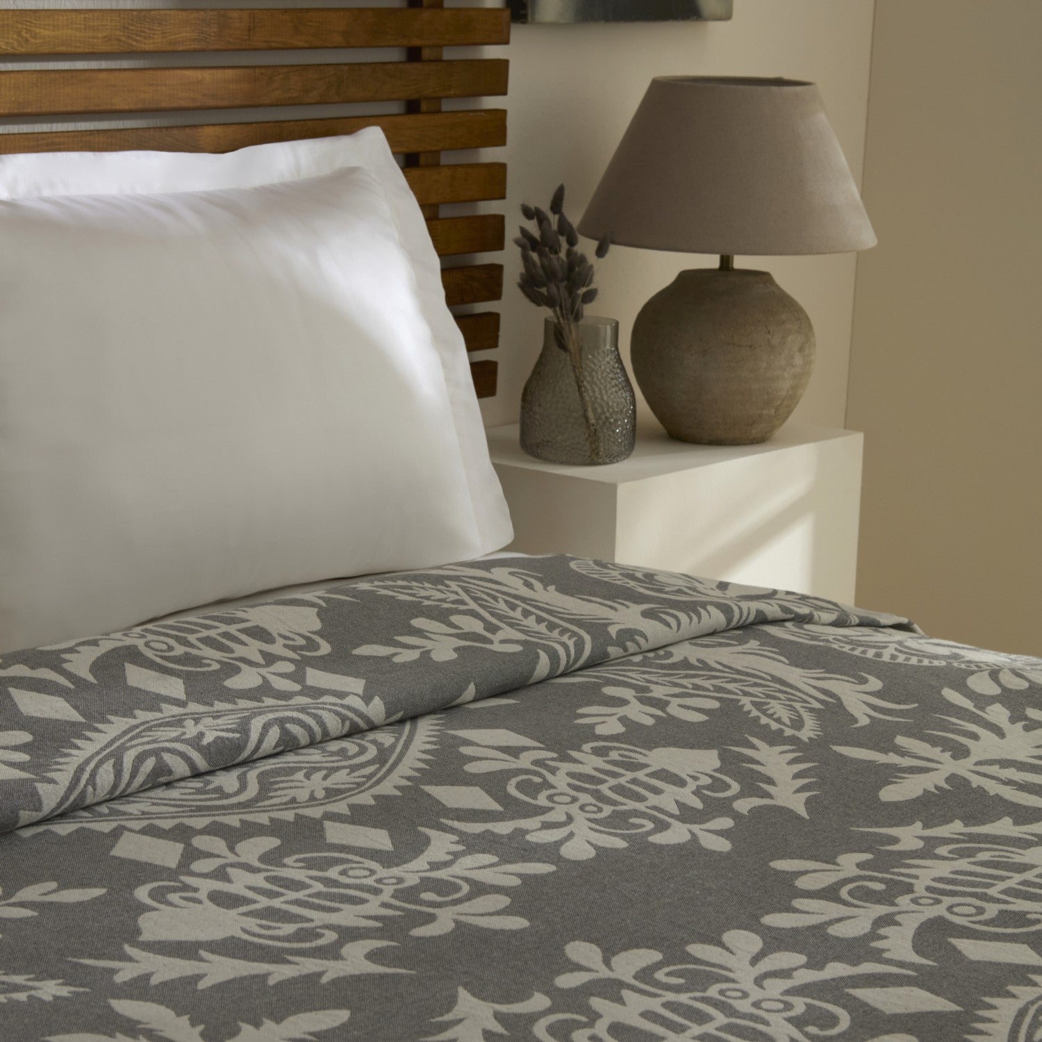 Karaca Home Avery Muslin Double Single Quilt Grey - MALLTURK