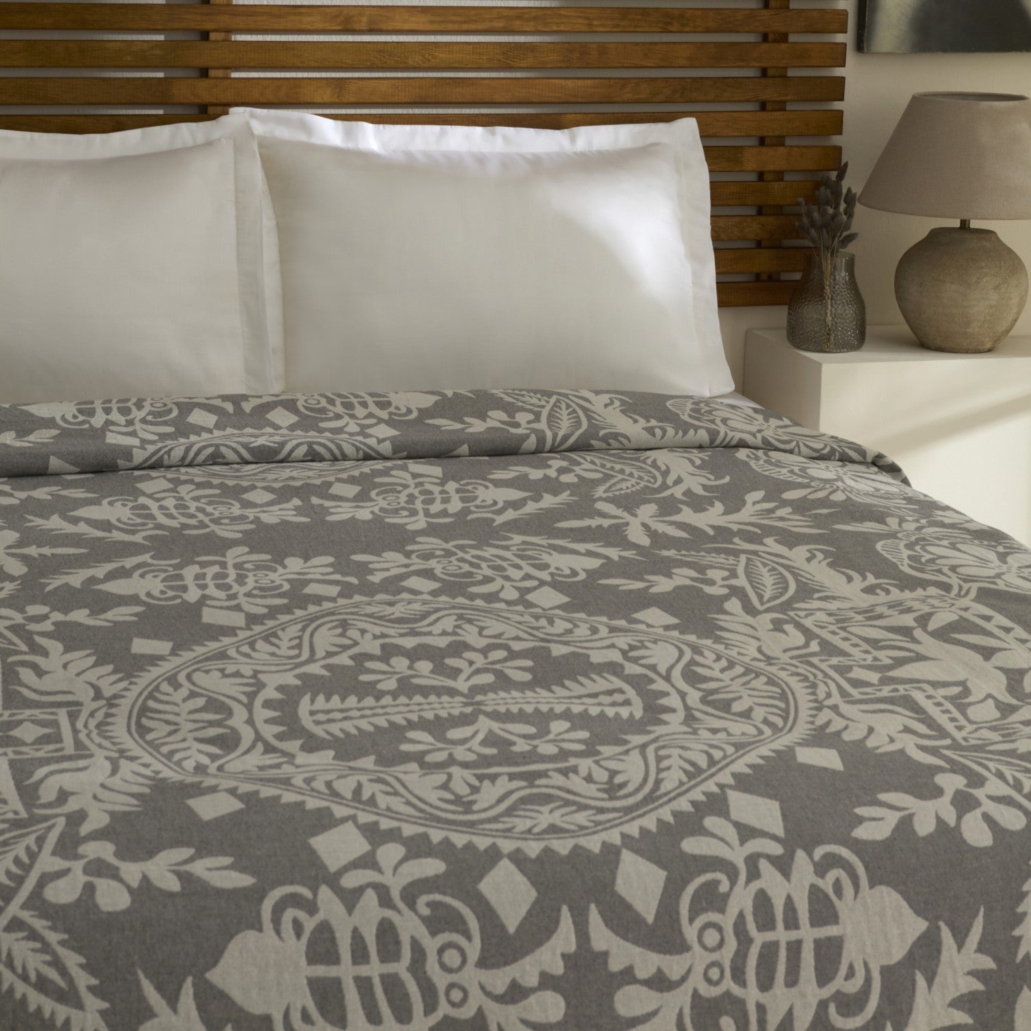 Karaca Home Avery Muslin Double Single Quilt Grey - MALLTURK