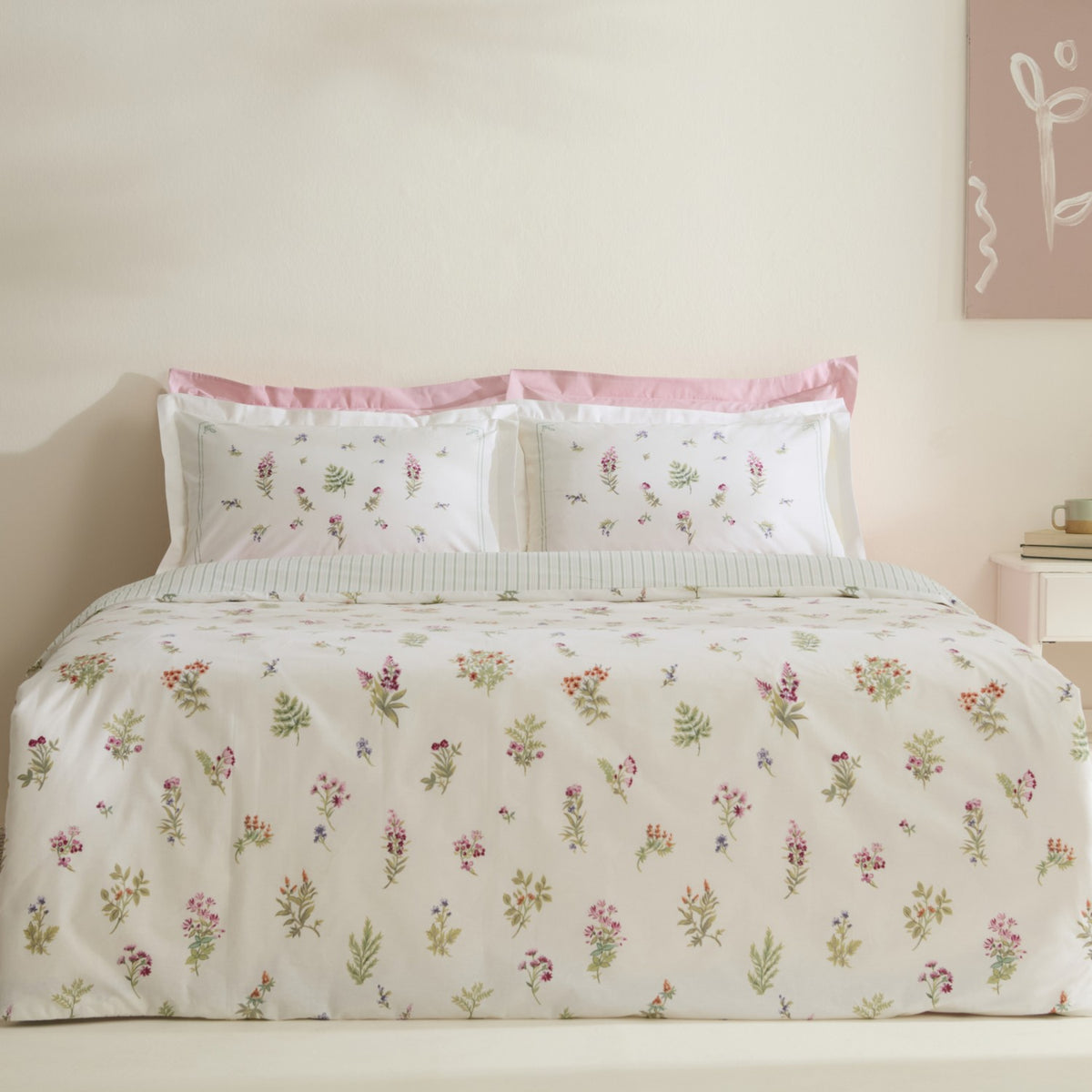 Karaca Home Le Mans 100% Cotton Single Duvet Cover Set Pink - MALLTURK