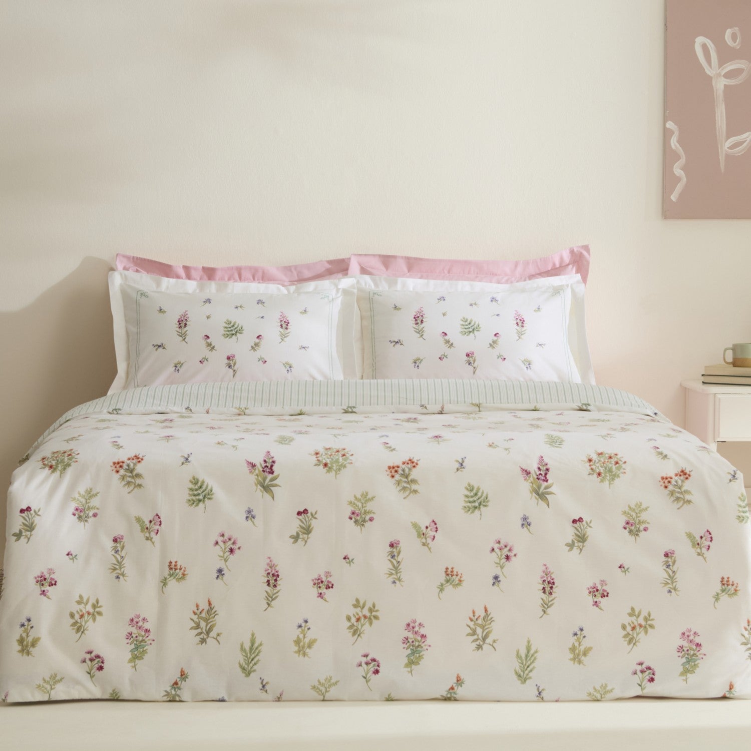 Karaca Home Le Mans 100% Cotton Single Duvet Cover Set Pink - MALLTURK