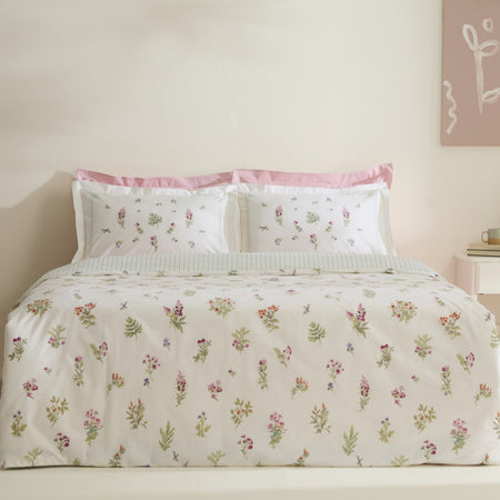 Karaca Home Le Mans 100% Cotton Single Duvet Cover Set Pink - MALLTURK