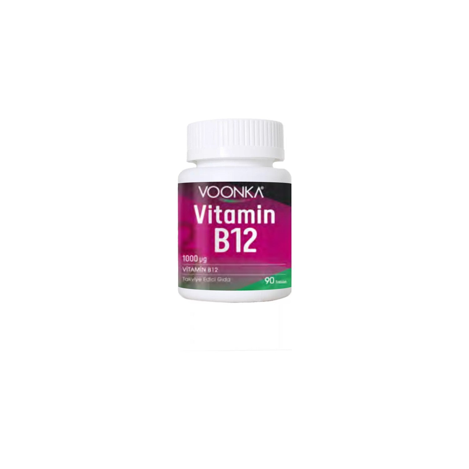 Voonka Vitamin B12 with 90 Tablets with Yuksek Kalite - MALLTURK