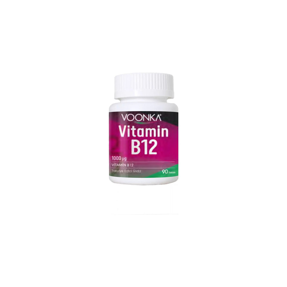 Voonka Vitamin B12 with 90 Tablets with Yuksek Kalite