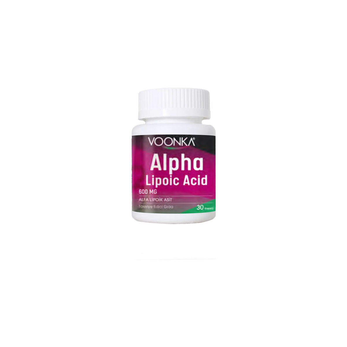 Voonka Alpha Lipoic Acid 600 mg 30 Capsules Product - MALLTURK