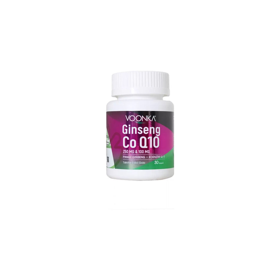 Voonka Ginseng COQ10 Coenzyme 30 Capsules Panax Ginseng with Product