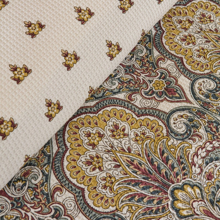 Karaca Home Cherly 100% Cotton Single Pique Set Mustard - MALLTURK