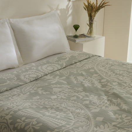Karaca Home Avery Muslin Double Single Quilt Mint - MALLTURK