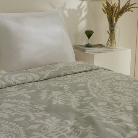 Karaca Home Avery Muslin Double Single Quilt Mint - MALLTURK