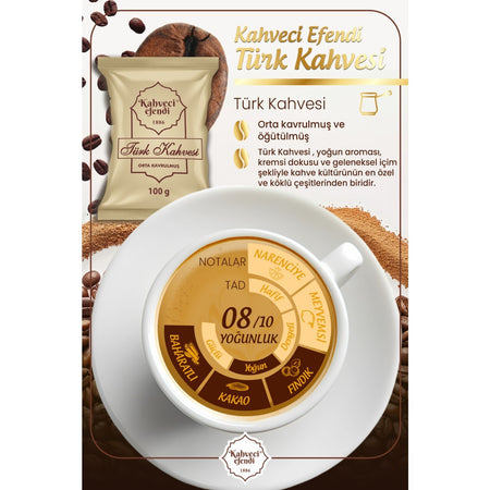Kahveci Efendi Turkish Coffee 100 g - MALLTURK