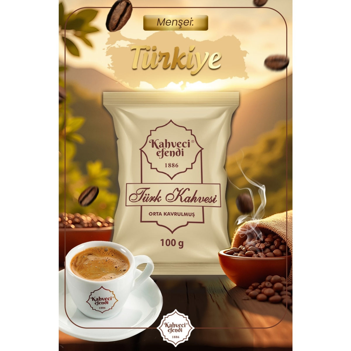 Kahveci Efendi Turkish Coffee 100 g - MALLTURK