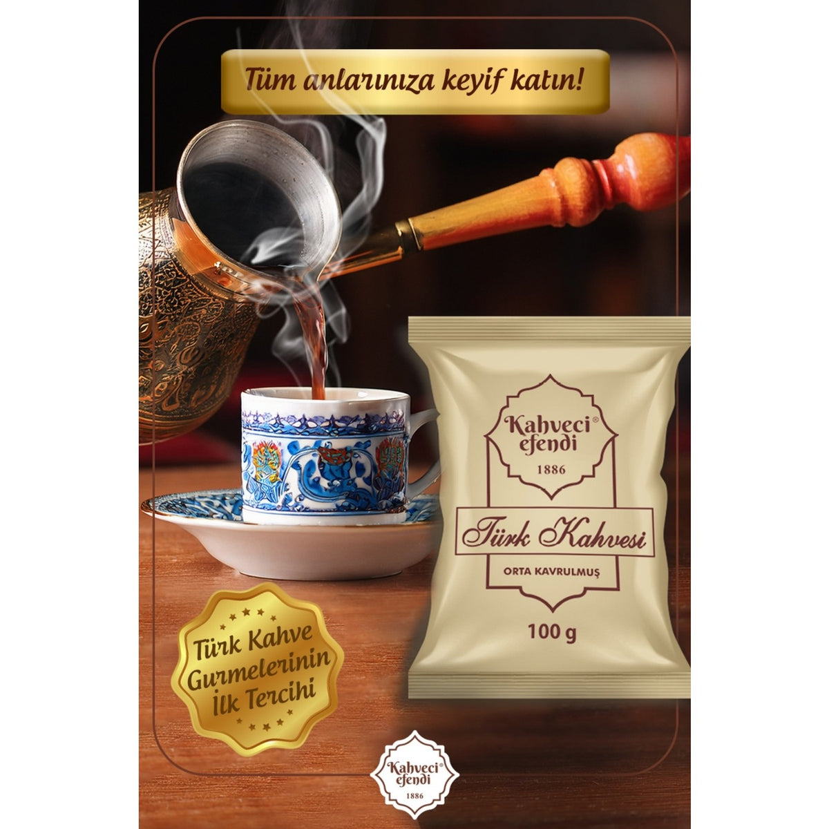 Kahveci Efendi Turkish Coffee 100 g - MALLTURK